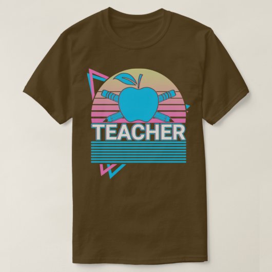 Lehrerin Retro Geschenk T-Shirt (Design vorne)