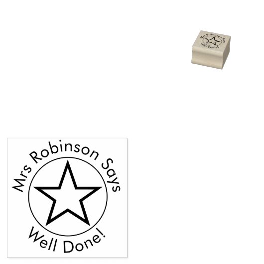 Lehrerin sagt gut gemacht gummistempel (Stempel)