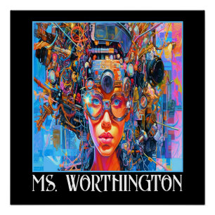 Lehrerin - Schule Poster