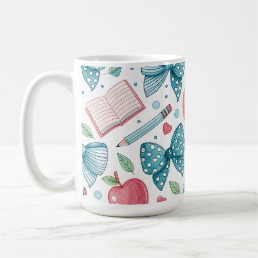 Lehrerin/ Schüler Coquette Schleifen Kaffeetasse (Links)