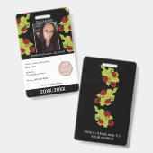 Lehrerin Schulschule Mama ID Lady Bugs Ausweis (Vorder- & Rückseite)