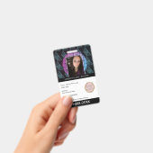 Lehrerin Schulschule Mama ID Tropical Shape Ausweis (Handheld)