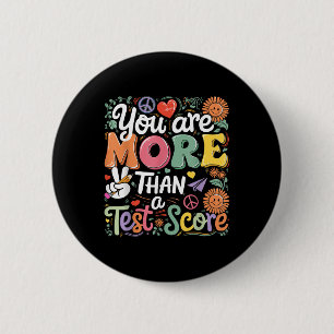 Lehrerin Sie mehr als ein Test-Ergebnis Männer Fra Button