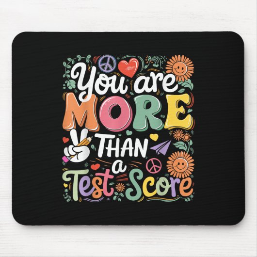 Lehrerin Sie mehr als ein Test-Ergebnis Männer Fra Mousepad (Vorne)