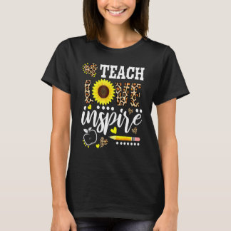 Lehrerin Sonnenblumen-Aufwertung der Lehrerin Lieb T-Shirt