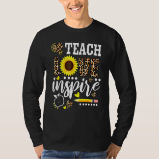 Lehrerin Sonnenblumen-Aufwertung der Lehrerin Lieb T-Shirt