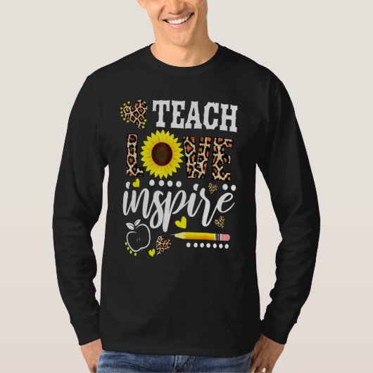 Lehrerin Sonnenblumen-Aufwertung der Lehrerin Lieb T-Shirt (Vorderseite)