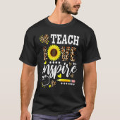 Lehrerin Sonnenblumen-Aufwertung der Lehrerin Lieb T-Shirt (Vorderseite)