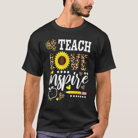 Lehrerin Sonnenblumen-Aufwertung der Lehrerin Lieb T-Shirt (Vorderseite)