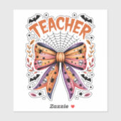Lehrerin Spooky Halloween Aufkleber (Blatt)
