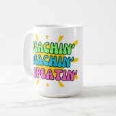 Lehrerin, Strand, Wiederholung mit Sonnenschein Kaffeetasse (Vorderseite Links)