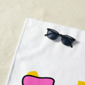 Lehrerin, Strand, Wiederholung mit Sonnenschein Strandtuch (Beispiel)