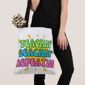 Lehrerin, Strand, Wiederholung mit Sonnenschein Tasche (Von Nahem)