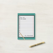 Lehrerin Student Papier Klasse Lose Leaf Papier Post-it Klebezettel (Auf Schreibtisch)