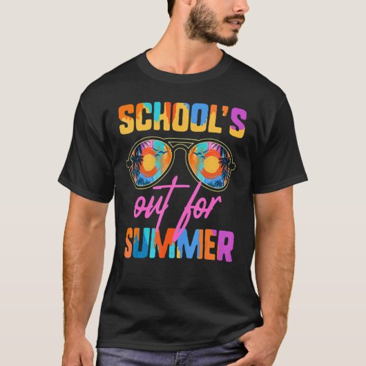 Lehrerin Student Urlaub Schule für den Sommer V T-Shirt (Vorderseite)