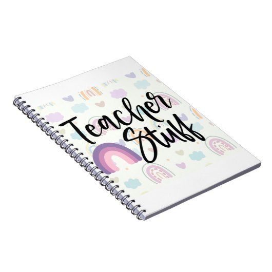 Lehrerin Stuff Boho Rainbow Notizblock (Rechte Seite)