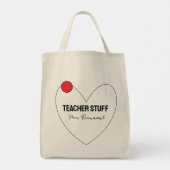 Lehrerin Stuff Lehrer Name Lehrerin Wertschätzung Tragetasche (Rückseite)