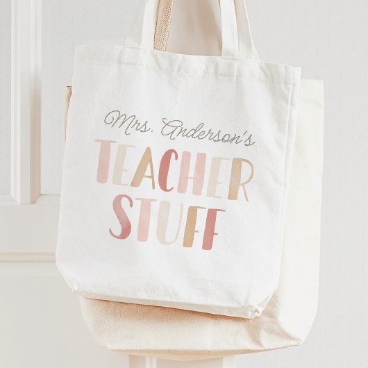 Lehrerin Stuff Personalisierte Geschenke Tragetasche