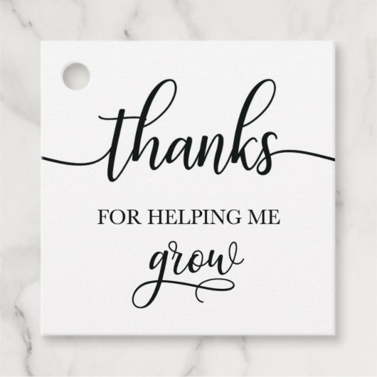 Lehrerin SUcculent Geschenketag, Pflanze Label, Ge Geschenkanhänger (Vorderseite)