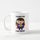 Lehrerin Super Hero Niedlich Personalize Kaffeetasse (Links)