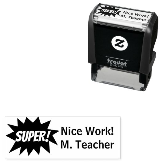 Lehrerin Super Permastempel (Beispiel)
