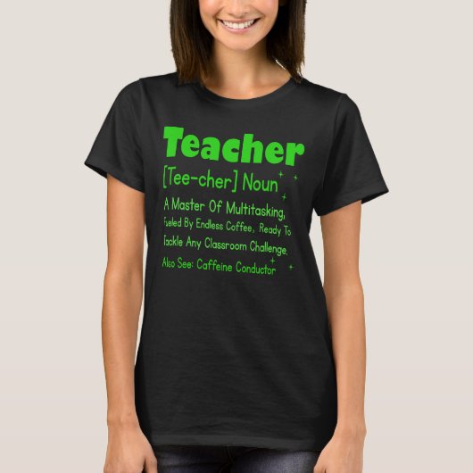 Lehrerin T-Shirt (Vorderseite)