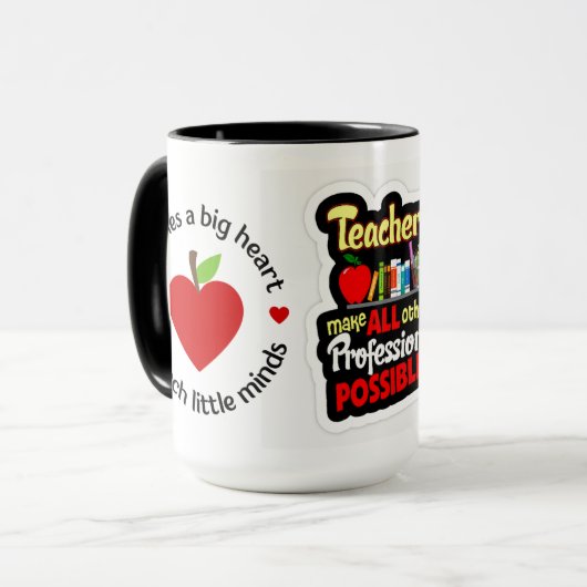 Lehrerin Tasse (Vorderseite Links)