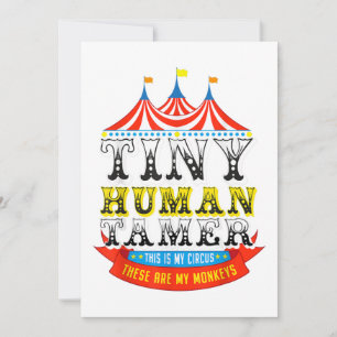 Lehrerin Tiny Human Tamer in meinem Zirkus meine A Einladung