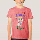 Lehrerin Tri-Blend Shirt (Vorderseite)