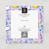 Lehrerin Tutor HomeSchool Bildung Quadratische Visitenkarte (Rückseite)