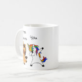 Lehrerin Unicorn Pferd Funny Geschenk Lehre Kaffeetasse (Vorderseite Links)