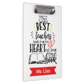 Lehrerin unterrichtet Personalisierte Zwischenabla Klemmbrett (Rechts)