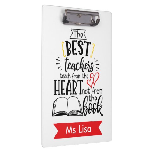 Lehrerin unterrichtet Personalisierte Zwischenabla Klemmbrett (Rechts)