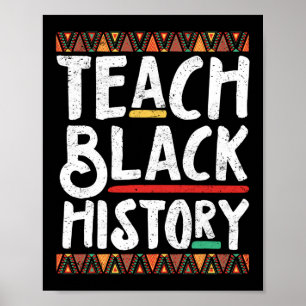 Lehrerin unterrichtet Schwarze Geschichte Monat Poster