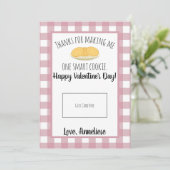 Lehrerin Valentine Smart Cookie Geschenkkarte Dankeskarte (Stehend Vorderseite)