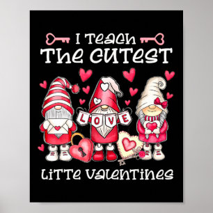 Lehrerin Valentinstag I lehre Niedliche Kleine V Poster