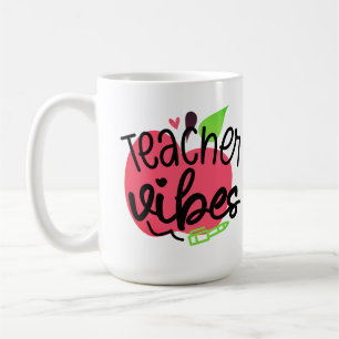 Lehrerin Vibes Apple Kaffeetasse