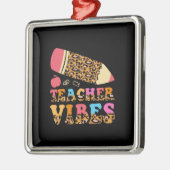 Lehrerin Vibes Ornament Aus Metall (Links)