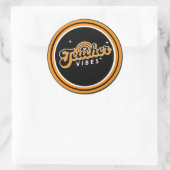 Lehrerin Vibes Runder Aufkleber (Tasche)