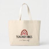 Lehrerin Vibes Tote Bag Jumbo Stoffbeutel (Vorne)