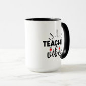 Lehrerin Vibes Wordart Tasse (VorderseiteRechts)
