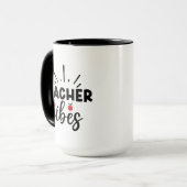 Lehrerin Vibes Wordart Tasse (Vorderseite Links)