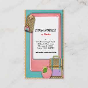 Lehrerin Visitenkarte