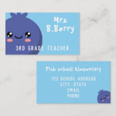 Lehrerin Visitenkarte (Vorne/Hinten)