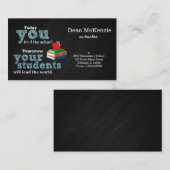 Lehrerin Visitenkarte (Vorne/Hinten)