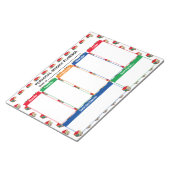 Lehrerin WEEKLY TO DO LIST | BÜCHER reißen weg Notizblock (angewinkelt)