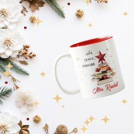 Lehrerin Weihnachten Inspiration Zitat Tasse