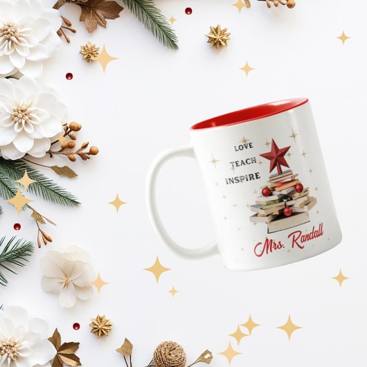 Lehrerin Weihnachten Inspiration Zitat Tasse