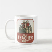 Lehrerin Weihnachten Shirt - Vintage Grunge Gesche Kaffeetasse (Links)