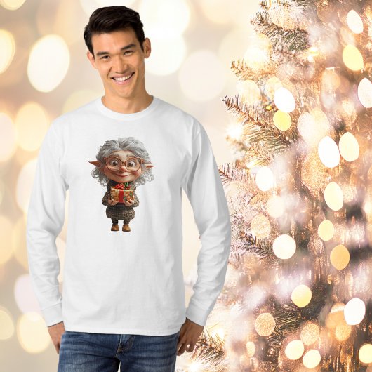 Lehrerin Weihnachts Elf Männer T-Shirt